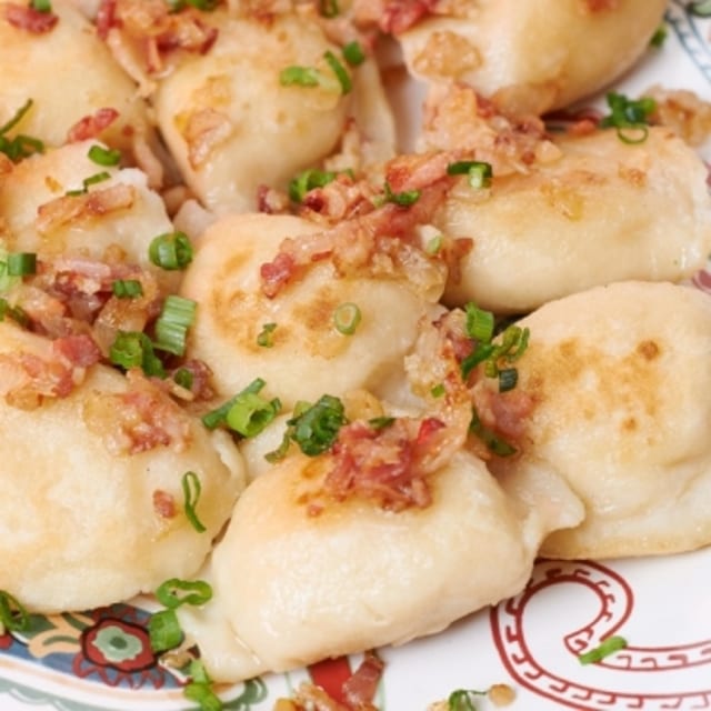 Sauerkraut & Mushrooms Pierogi.