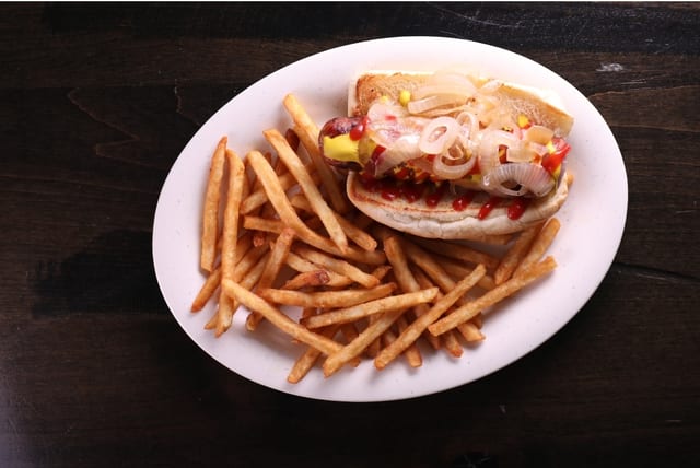 Kid's Mini Hot Dog & Fries.