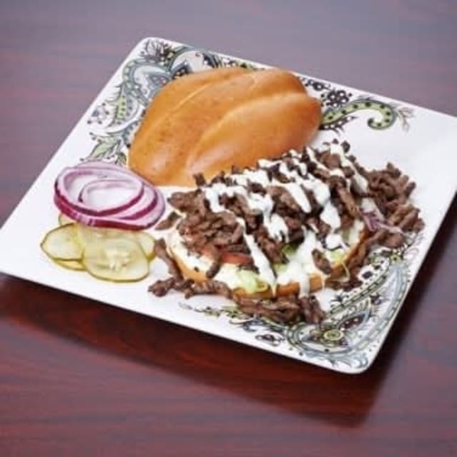 Kabob on Pita.